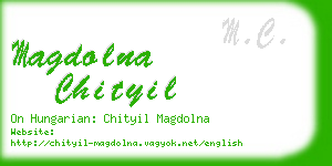 magdolna chityil business card